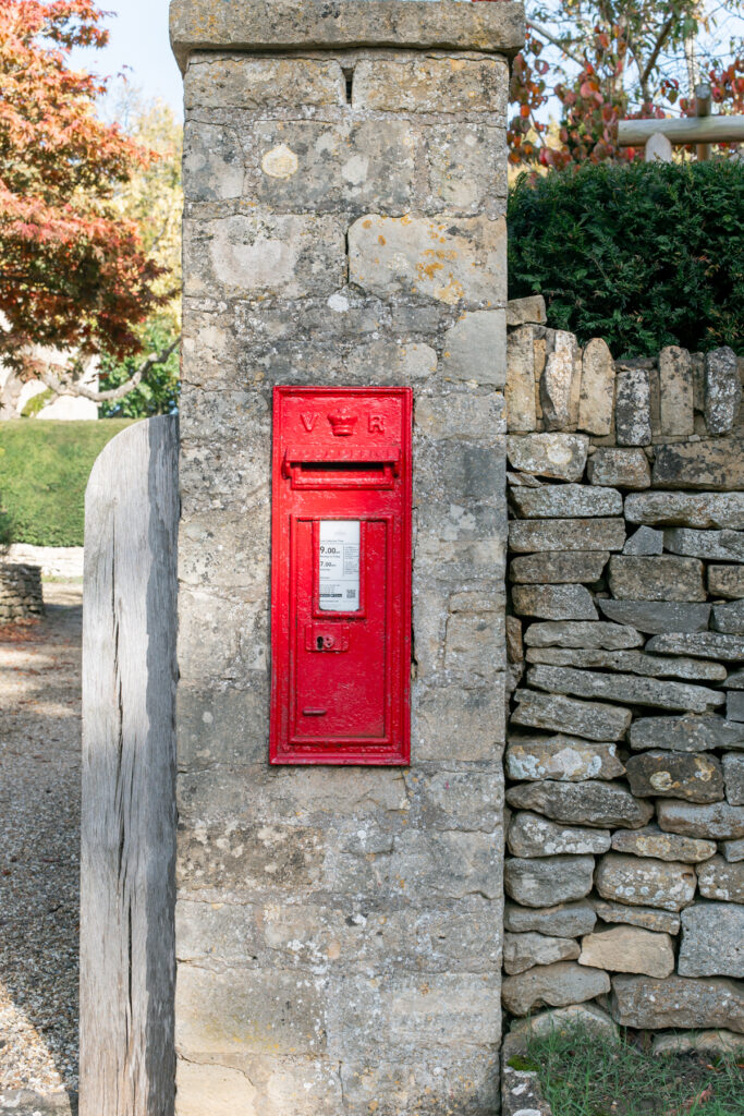 Post box in Chipping Campden from Queen Victoria's reign.