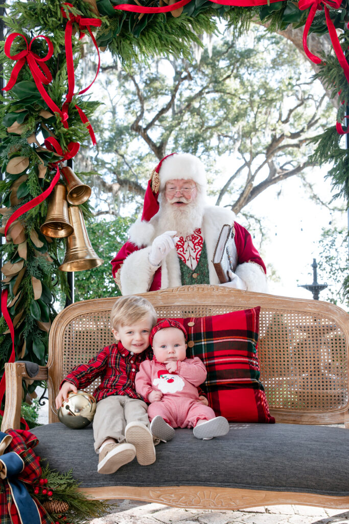 A gallery featuring different Santa pictures in Savannah at HollyOaks on the Marsh.