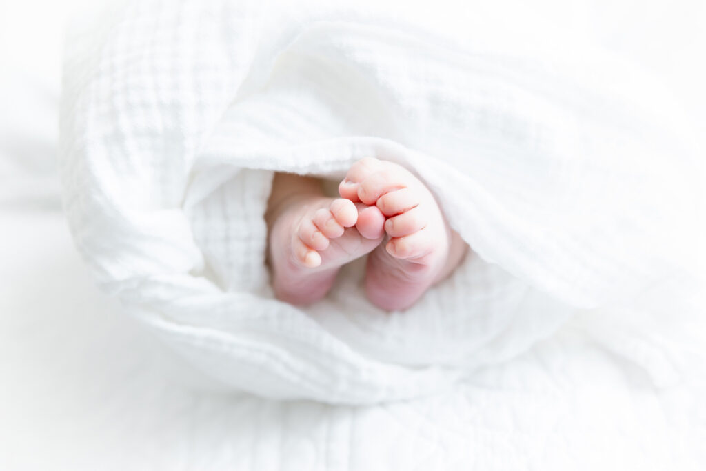 Baby detail shot at Savannah newborn photography session