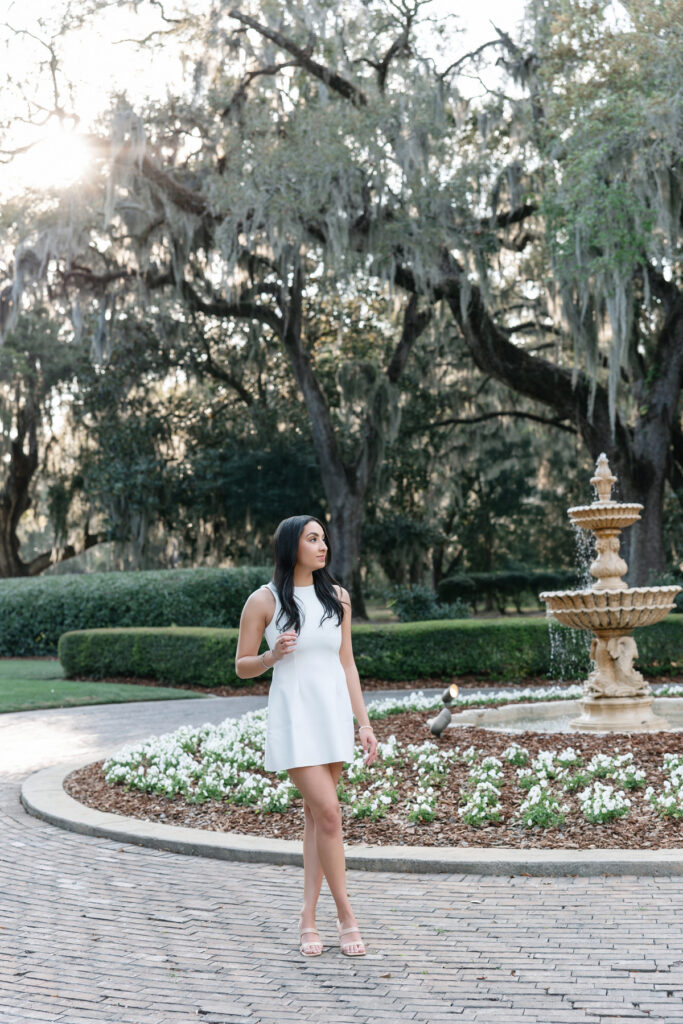 Senior portrait session at Ford and Field River Club in Richmond Hill, GA