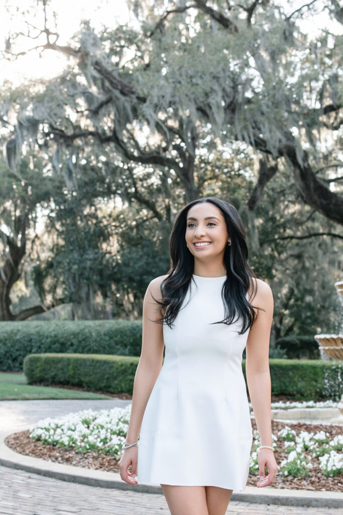 Timeless senior portrait of a college graduate by Savannah senior photographer Tiffany Bradley