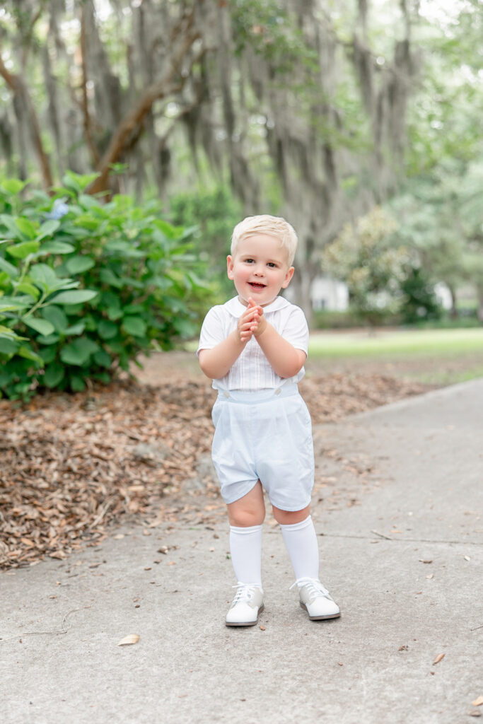 Classic Southern children's portrait in Savannah